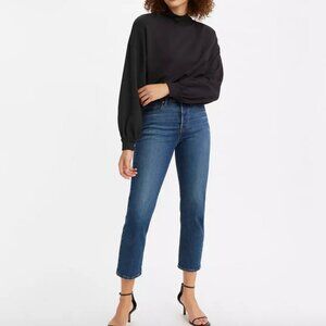 Levi's Wedgie Straight Ankle Jeans - Dark Wash - W26, L26